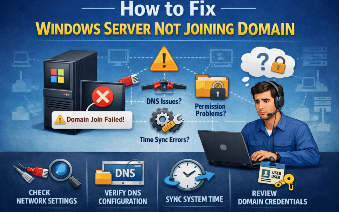 How to Fix Windows Server Not Joining Domain