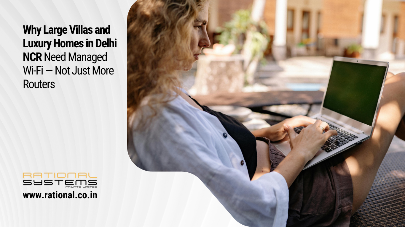 Why Large Villas and Luxury Homes in Delhi NCR Need Managed Wi-Fi — Not Just More Routers