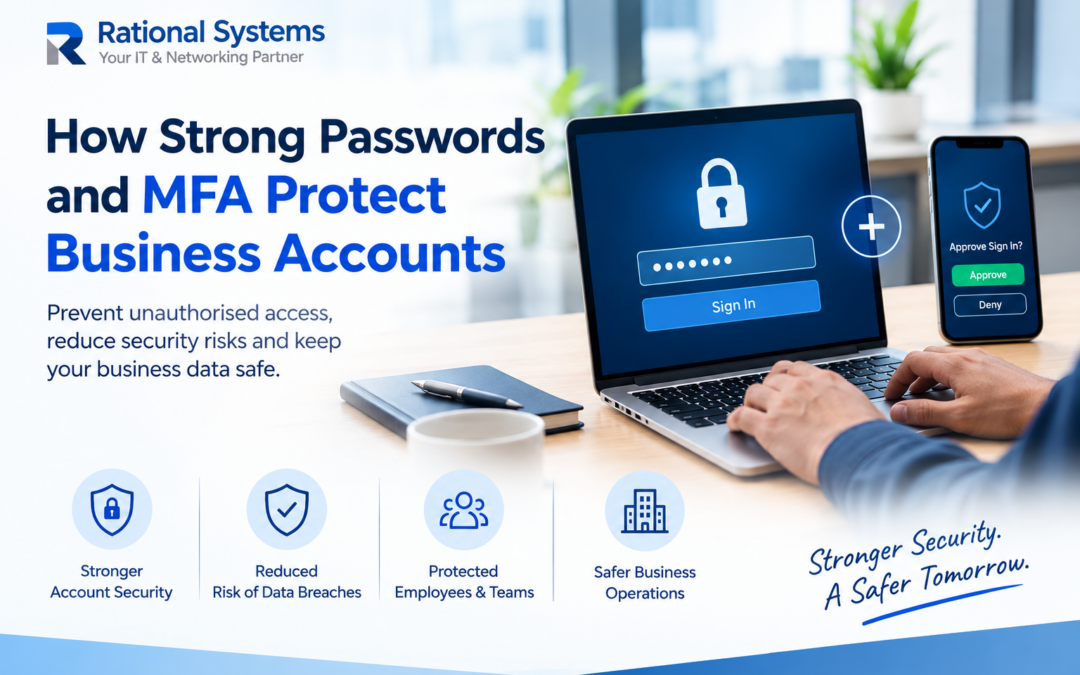 How Strong Passwords and MFA Protect Business Accounts